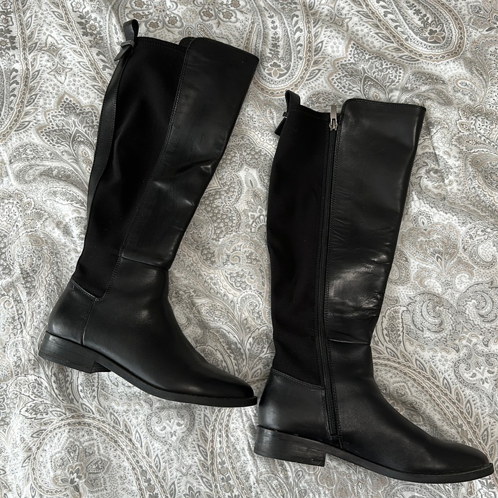 Marc Fisher black knee high Boots w/ stretch